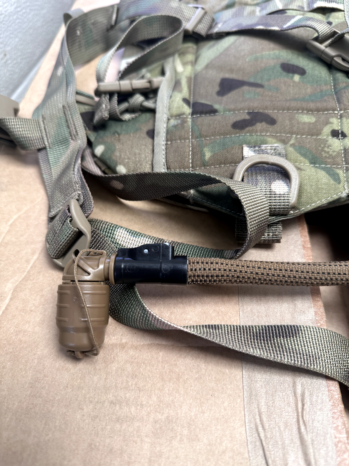 British Army Grade 1 - 3L Rider Hydration Water Pack MTP Camouflage Issued - The Militaria Shop