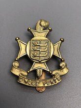 Load image into Gallery viewer, Original WW1 British Army 5th Cinque Ports Battalion Royal Sussex Reg Cap Badge
