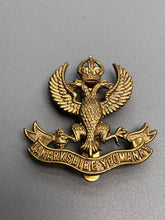 Load image into Gallery viewer, Original British Army WW2 Lanarkshire Regiment Cap Badge
