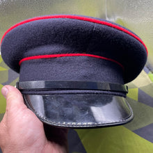 Load image into Gallery viewer, Original British Army Royal Engineers Guards Peaked Cap - 56cm - The Militaria Shop
