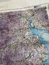 Charger l&#39;image dans la galerie, Original WW2 British Army / RAF Map Showing RAF Bases - South West Scotland
