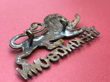 Load image into Gallery viewer, Original WW2 British Army Kings Crown Cap Badge - The Kings Own
