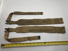 Load image into Gallery viewer, Original WW2 British Army 37 Pattern Canvass L Straps Set
