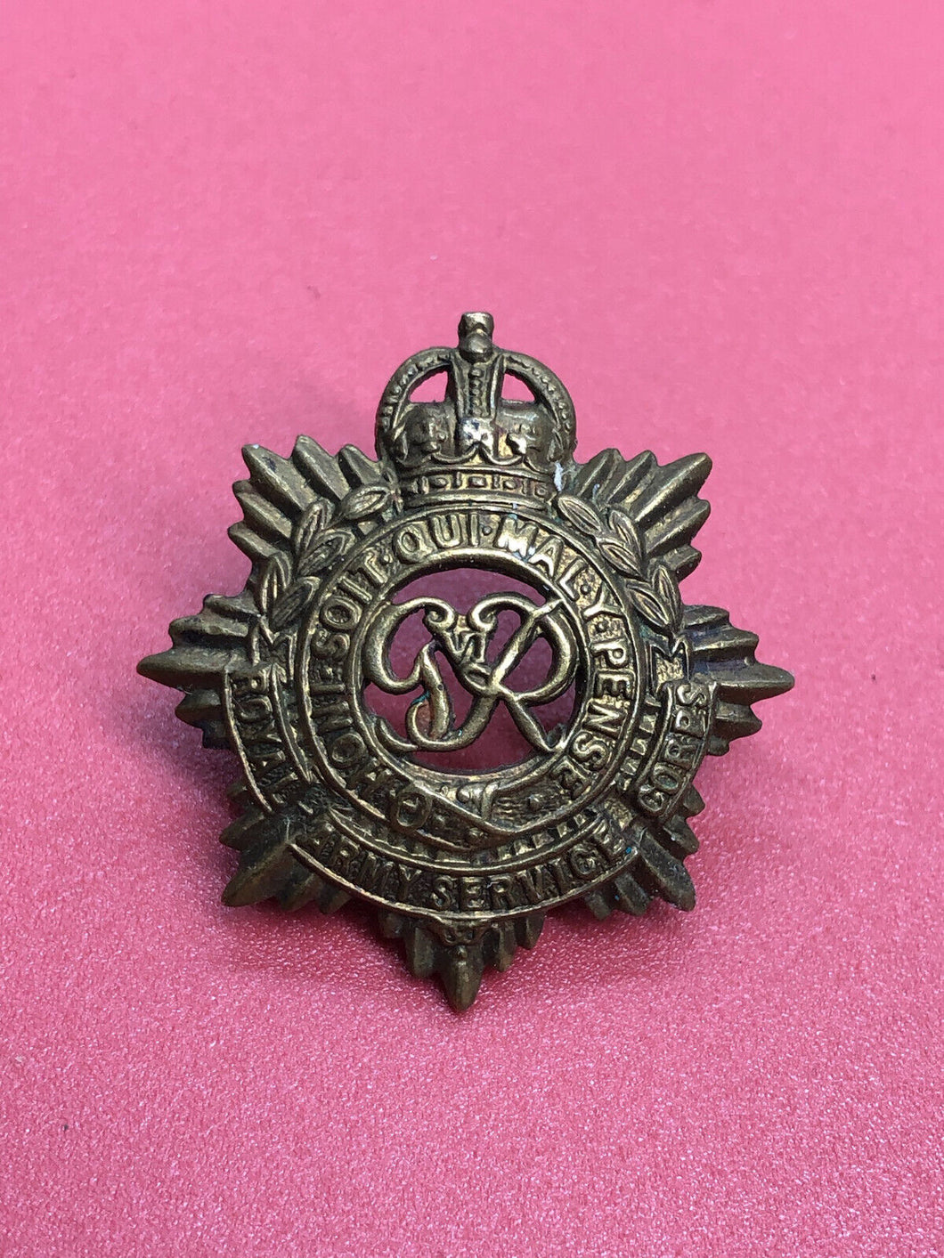 Original WW2 British Army Royal Army Service Corps RASC Collar Badge