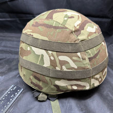 Load image into Gallery viewer, Original British Army Mk7 Combat Helmet with MTP Cover - Size Small/Medium
