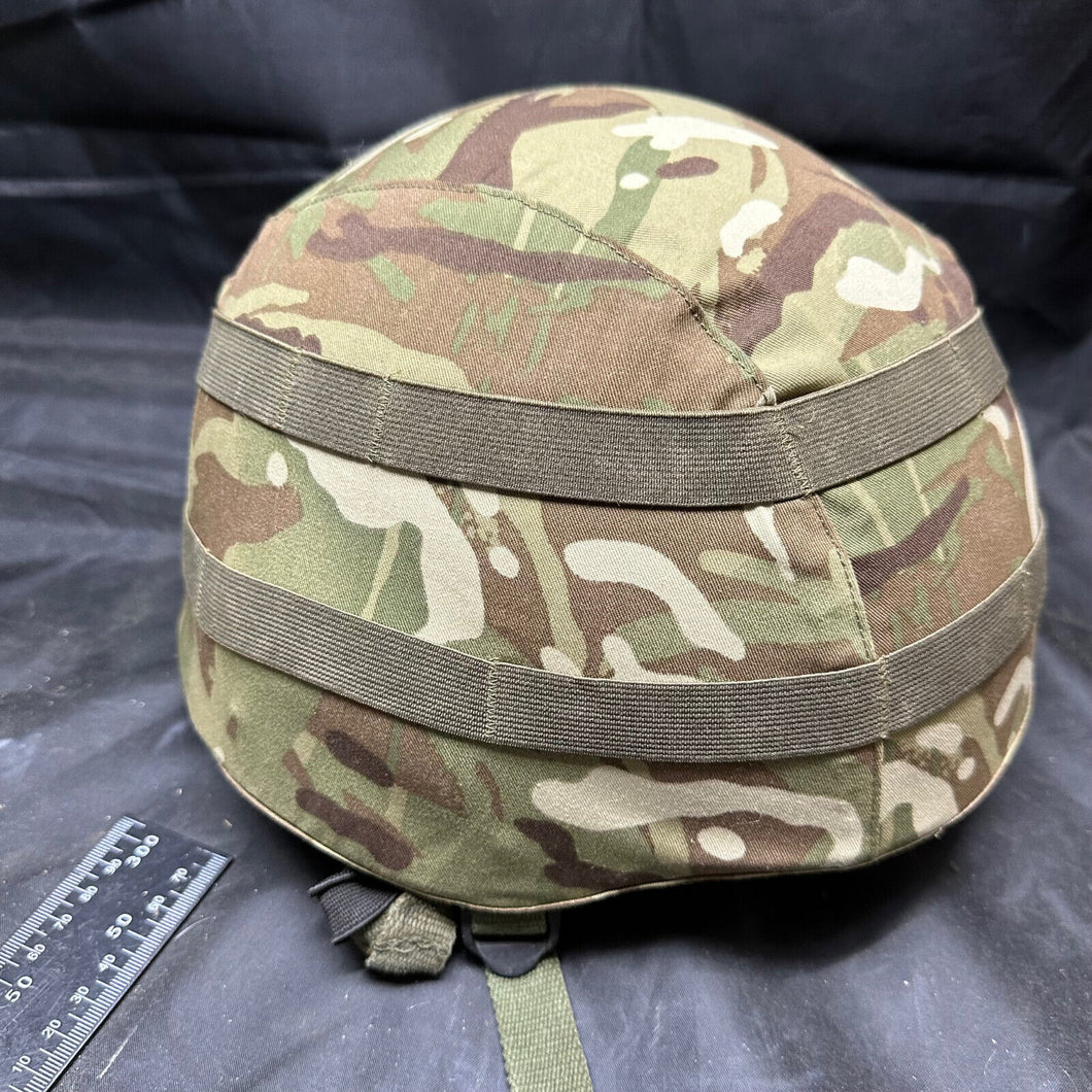 Original British Army Mk7 Combat Helmet with MTP Cover - Size Small/Medium