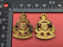 Load image into Gallery viewer, Original British Army RAOC Royal Army Ordnance Corps Collar Badge Pair
