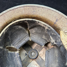 Charger l&#39;image dans la galerie, Original WW2 British Home Front Civil Defence Warden&#39;s Helmet -Liner &amp; Chinstrap
