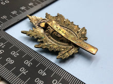 Load image into Gallery viewer, Genuine Canadian Army 2nd Queen&#39;s Own Rifles of Canada Cap Badge
