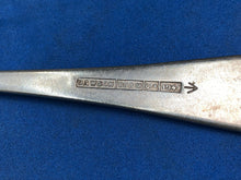 Lade das Bild in den Galerie-Viewer, Original WW2 British Army Officers Mess WD Marked Cutlery Spoon - 1941 Dated
