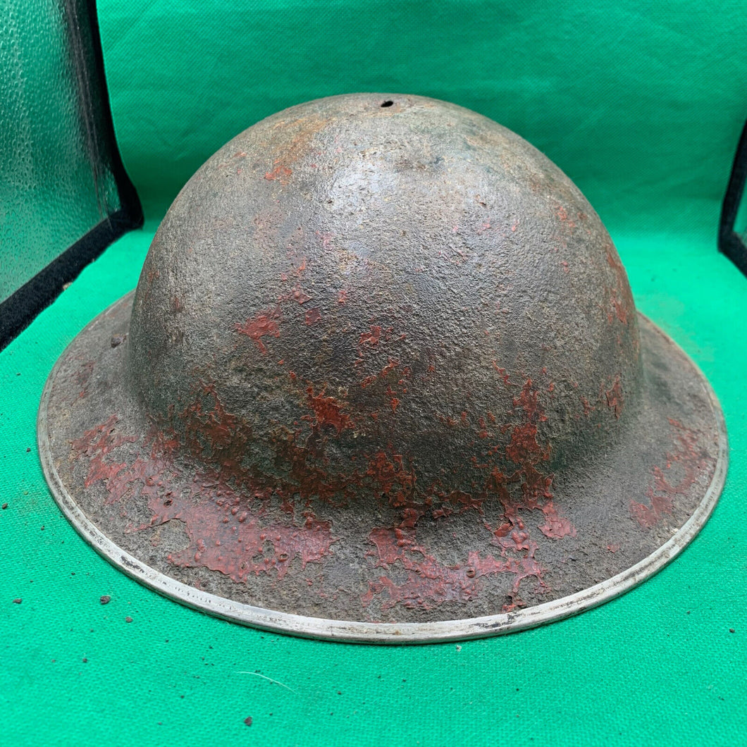 Original WW2 British Army Mk2 Brodie Combat Helmet
