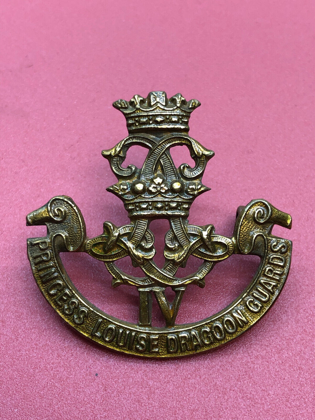 Original WW2 Canadian Army 4th Princess Louise Dragoon Guards Cap Badge