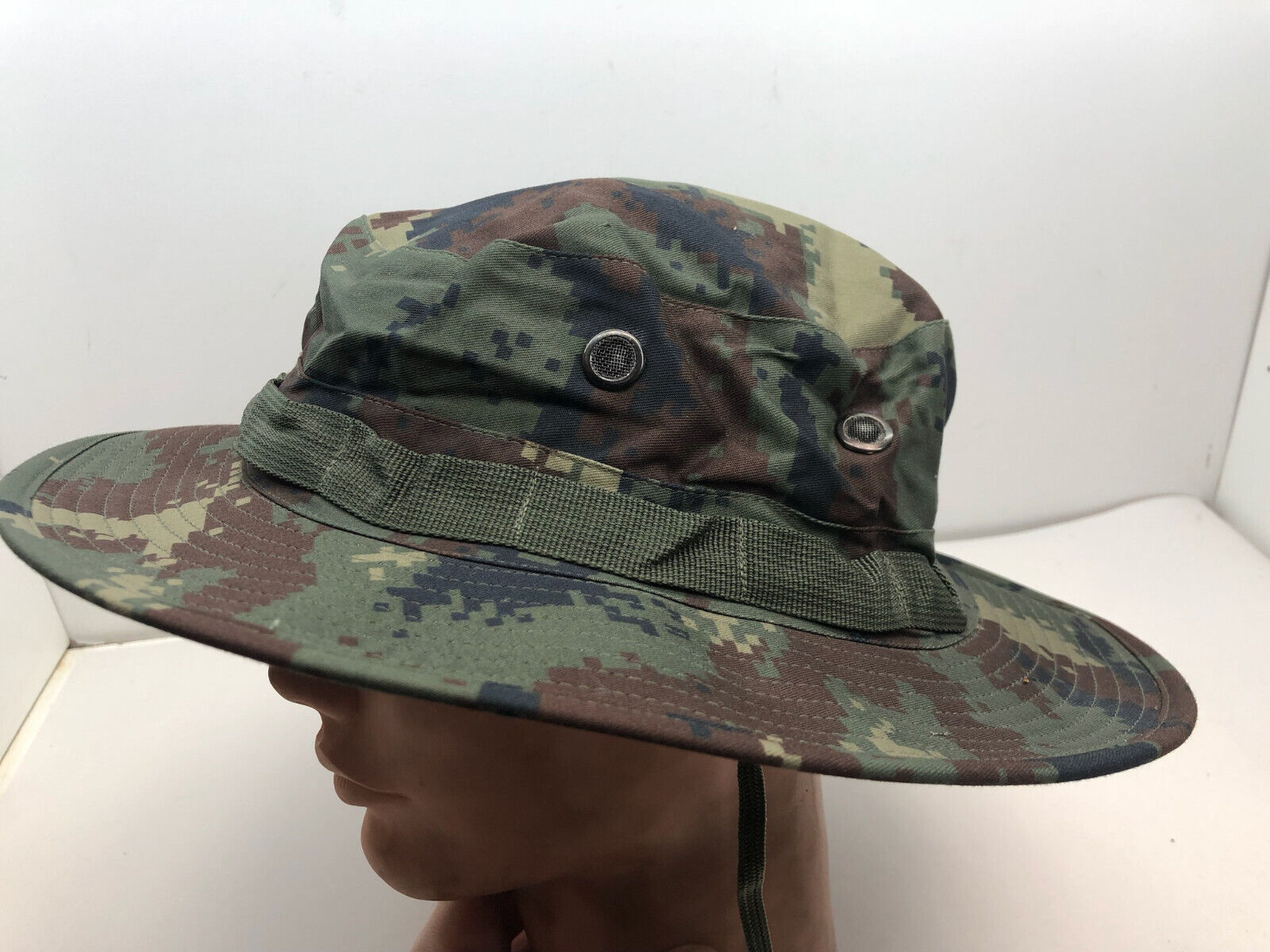 Genuine US Army Digital Jungle Camouflage Boonie Sun Hat Type II - Size 8 1/2 - The Militaria Shop