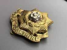 Load image into Gallery viewer, Original WW2 British Army West Yorkshire Regiment Cap Badge
