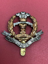 Load image into Gallery viewer, Original WW2 British Army Cap Badge - Middlesex Regiment
