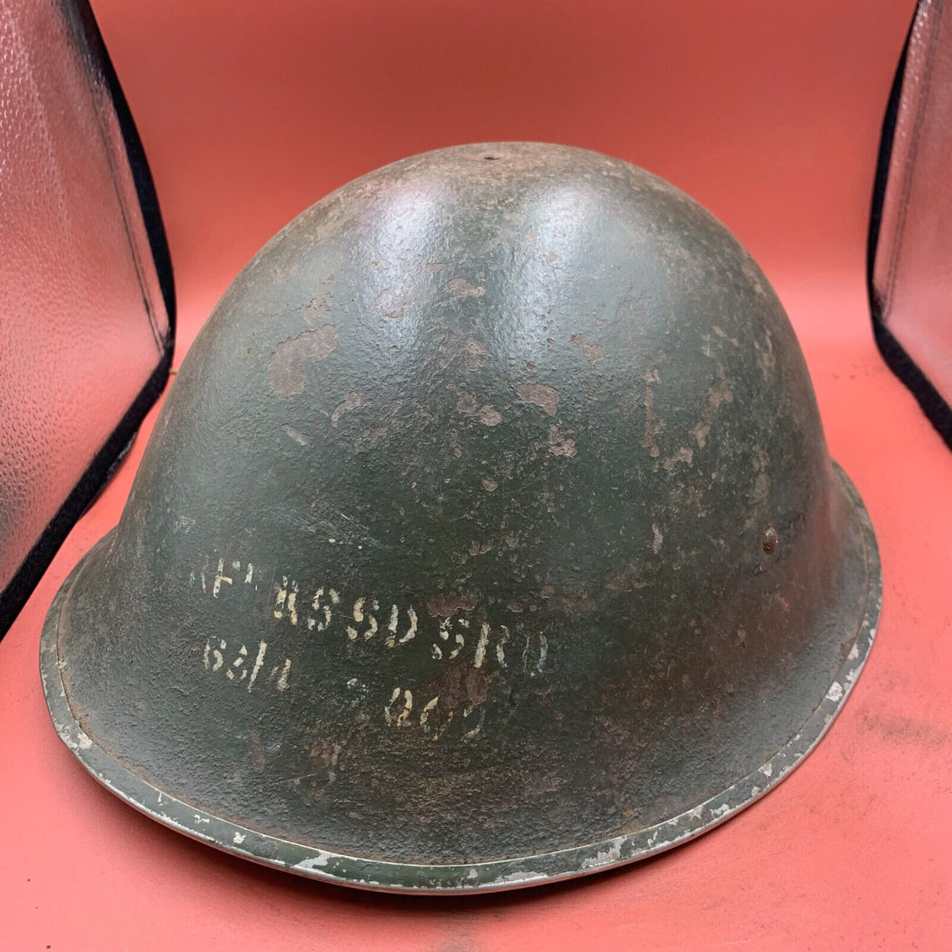 Original British / Canadian Army WW2 Soldiers Military Combat Mk3 Turtle Helmet