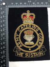 Load image into Gallery viewer, British Army Bullion Embroidered Blazer Badge - Army Catering Corps
