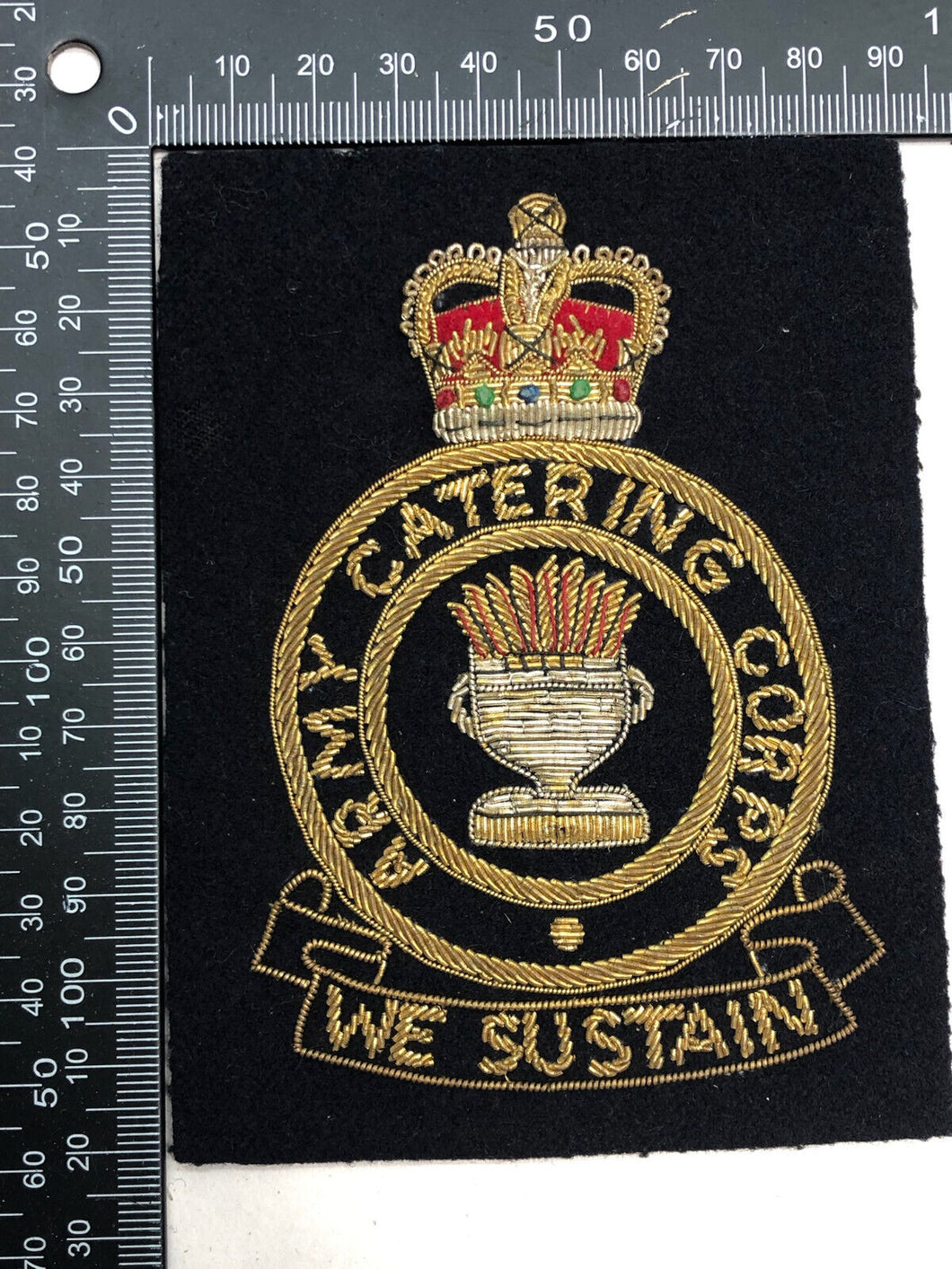 British Army Bullion Embroidered Blazer Badge - Army Catering Corps