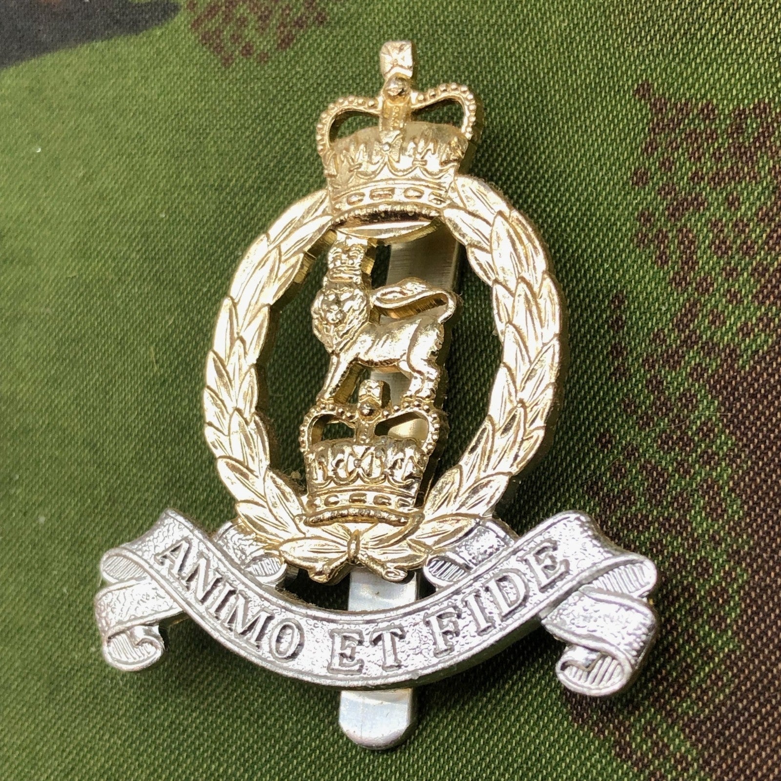 Original British Staybrite Army Cap Badge - Adjutant General's Corps - The Militaria Shop