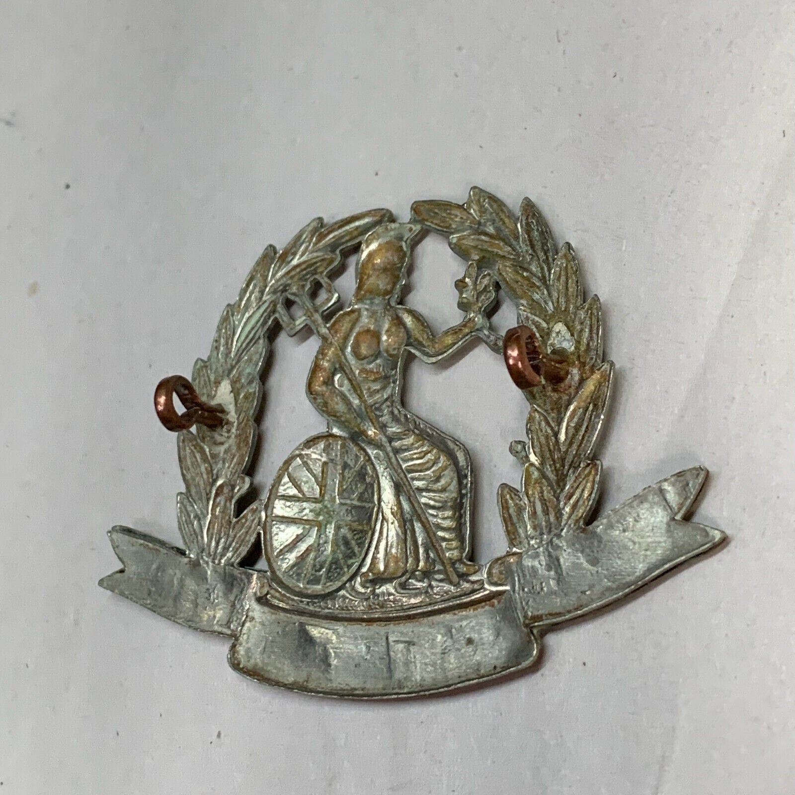 Original Ww1 British Army Cap Badge - The Norfolk Regiment 