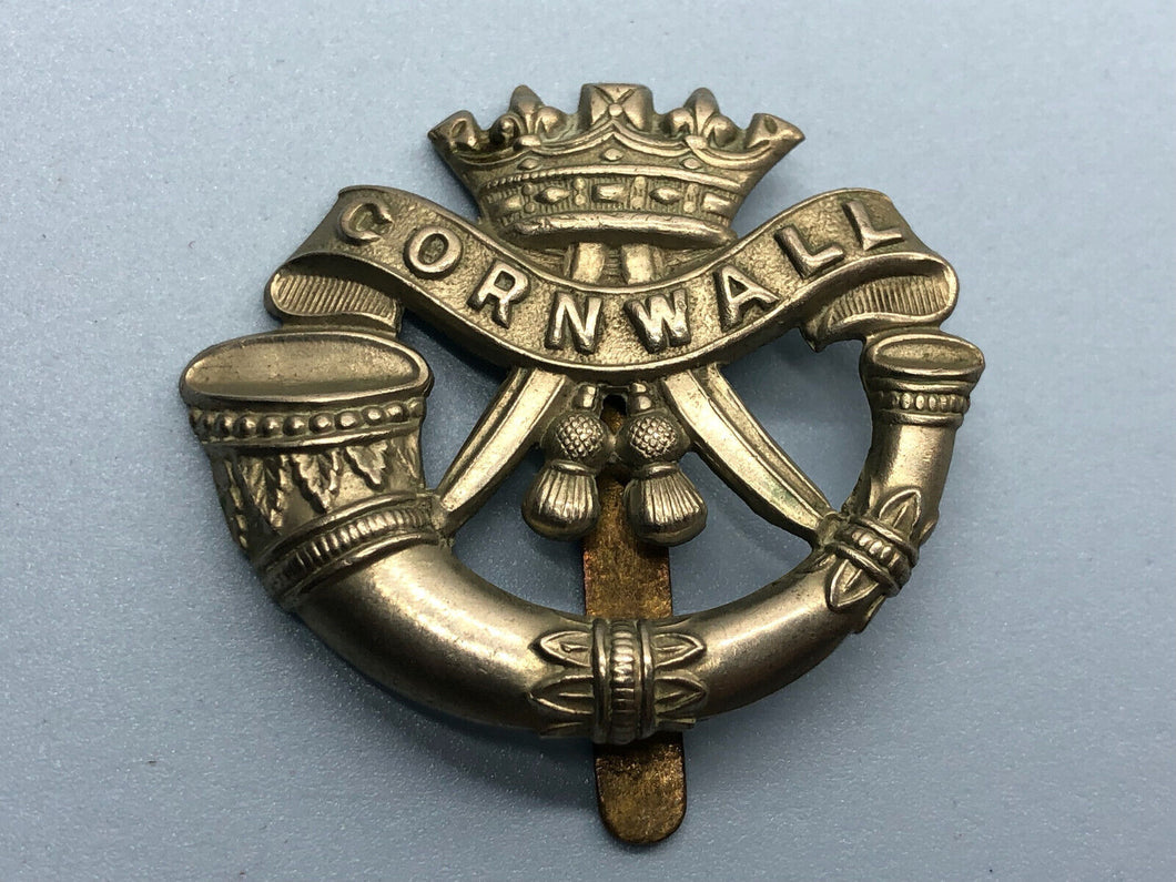 Original WW2 British Army Duke of Cornwall's Light Infantry Cap Badge