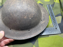 Load image into Gallery viewer, Original WW2 British Army Textured Helmet Shell - Ideal Project - The Militaria Shop
