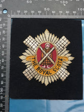 Load image into Gallery viewer, British Army Bullion Embroidered Blazer Badge - The Royal Scots
