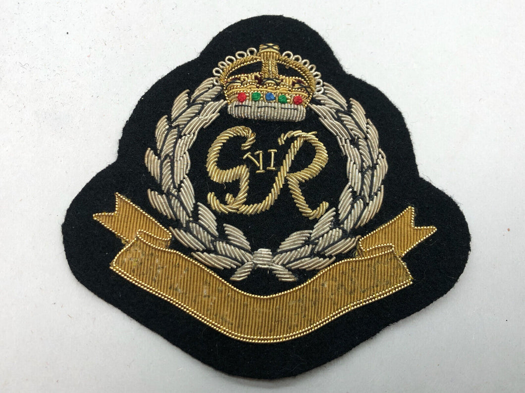 British Army Bullion Embroidered Blazer Badge - Military Police - Kings Crown