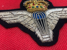 Load image into Gallery viewer, British Army Bullion Embroidered Blazer Badge - Parachute Regiment
