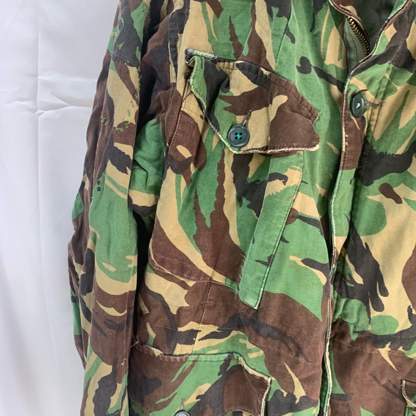 Original British Army 68 Pattern DPM Camouflaged Smock - Size 1 - 36" Chest - The Militaria Shop