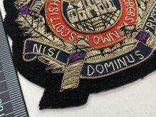 Lade das Bild in den Galerie-Viewer, British Army Bullion Embroidered Blazer Badge - Kings Scottish Own Borderers

