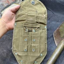 Load image into Gallery viewer, Original US Army WW2 M-1943 Entrenching Tool &amp; Cover Set
