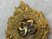 Charger l&#39;image dans la galerie, British Army Victorian 93rd Foot - Sutherland Highlanders Glengarry Badge
