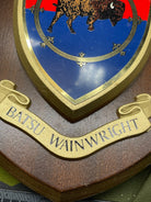 British Army Plaque to Major - 2nd in Command of Batsu Wainright - The Militaria Shop