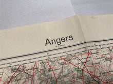 Load image into Gallery viewer, Original WW2 German Army Map of France - Angers
