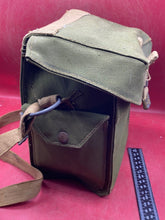 Load image into Gallery viewer, Original WW2 British Army Assault Gas Mask Carrying Bag - Dated 1943
