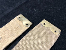 Load image into Gallery viewer, Original WW2 British Army 37 Pattern Khaki L-Straps Webbing - Wartime Dated
