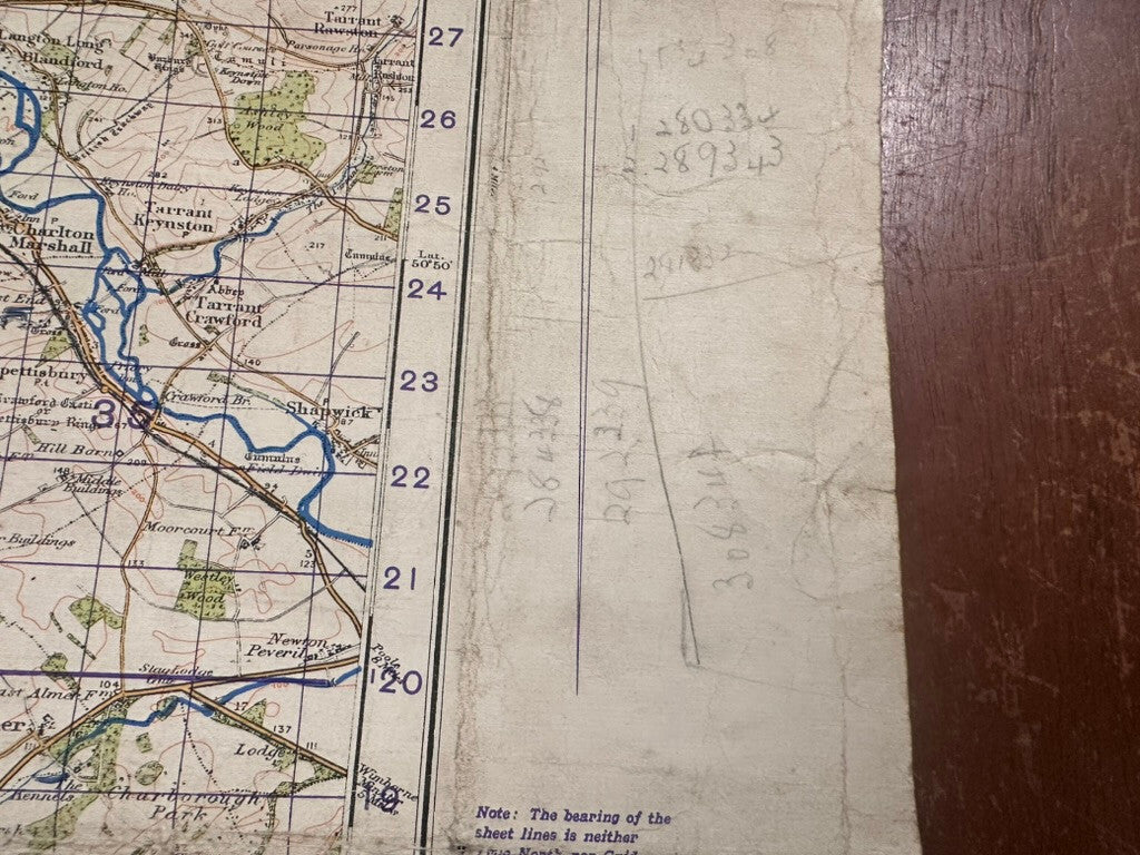 Original WW2 British Army GSGS OS Map of Great Britain - Worcester - The Militaria Shop