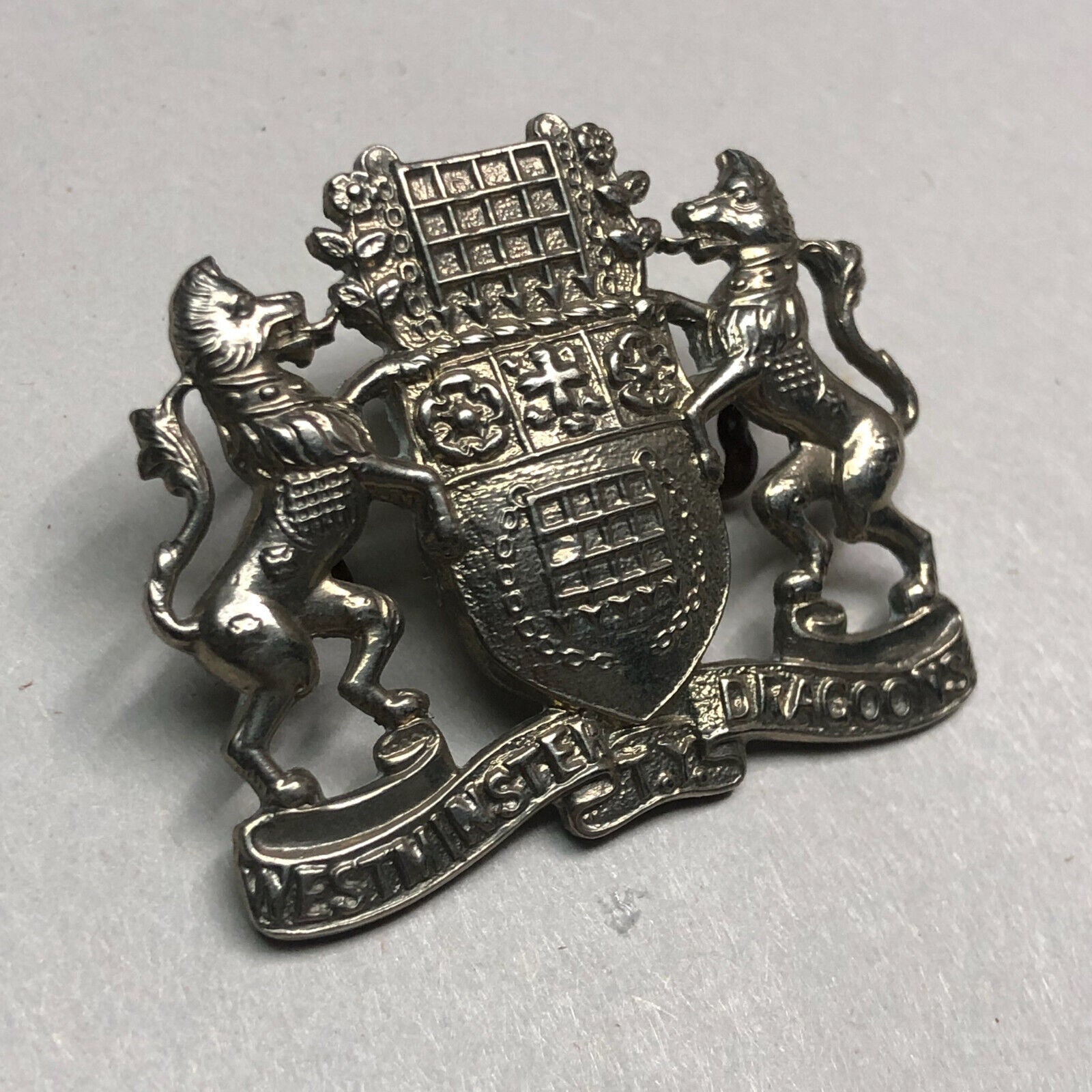 Original WW1 British Army Westminster Dragoons Cap Badge - The Militaria Shop