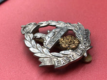 Load image into Gallery viewer, Original WW2 British Army Cap Badge - East Lancashire Regiment
