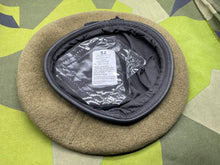Load image into Gallery viewer, Original British Army Khaki Regimental Beret - Size 52cm - The Militaria Shop
