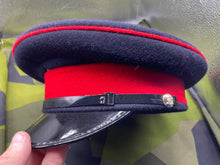Load image into Gallery viewer, Original British Army Royal Artillery Peaked Cap - 56cm - The Militaria Shop
