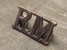 Genuine British Army Brass Shoulder Title - Royal Marines - The Militaria Shop