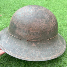 Charger l&#39;image dans la galerie, Original WW2 British Home Front Civillian Zuckerman Helmet &amp; Liner - 1941 Dated
