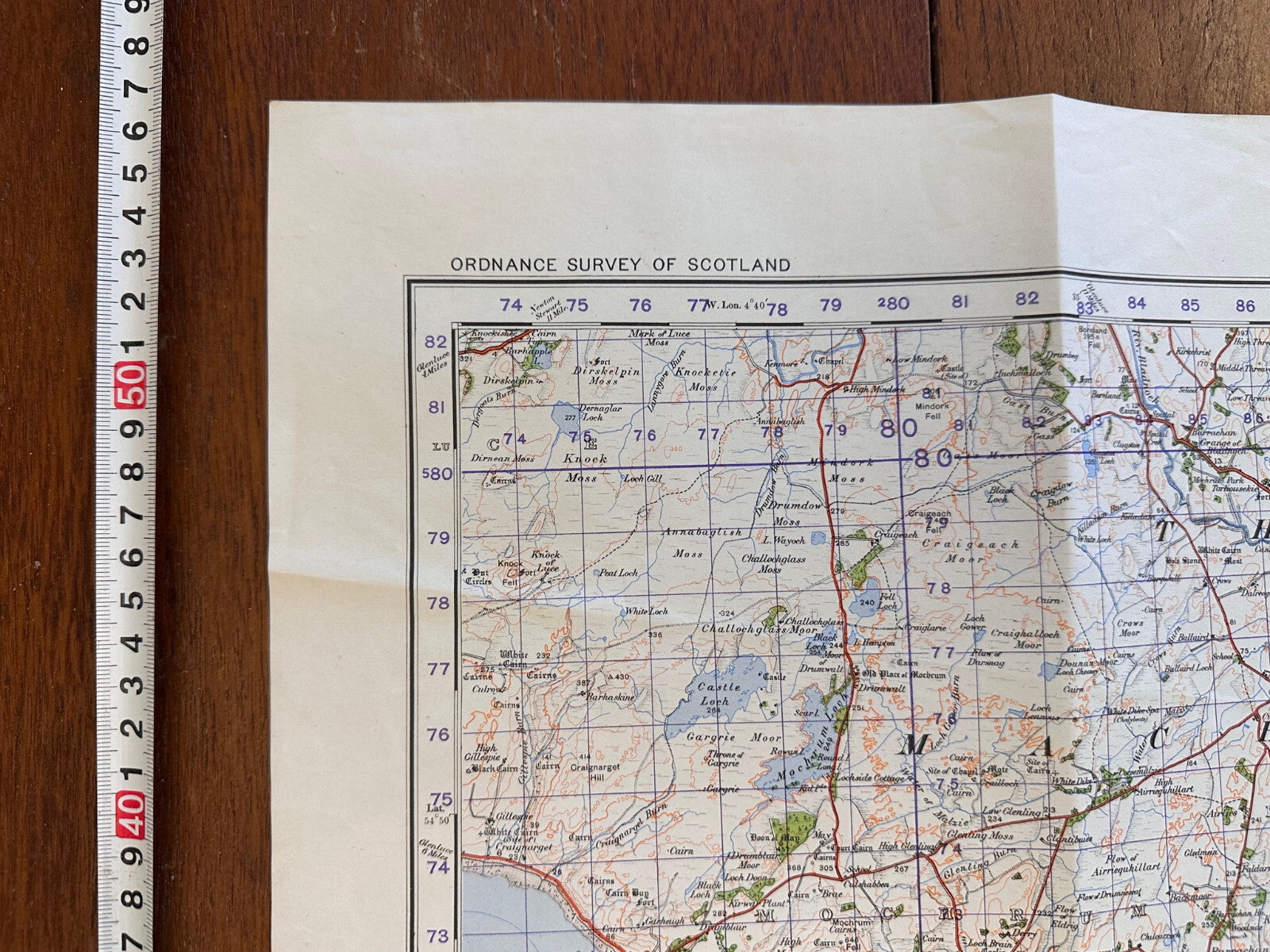 Original WW2 British Army GSGS Map of Scotland - Wigtown - The Militaria Shop