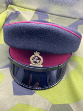Load image into Gallery viewer, Original British Army Women&#39;s Royal Army Veterinary Corps Peaked Cap - Size 53cm - The Militaria Shop
