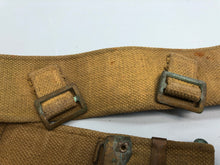 Charger l&#39;image dans la galerie, Original British Army 37 Pattern Webbing Belt - Size Normal 36&quot; Waist - WW2 Patt
