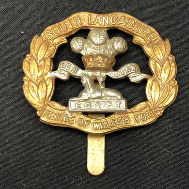 Original WW2 British Army Cap Badge - South Lancashire Regiment - The Militaria Shop