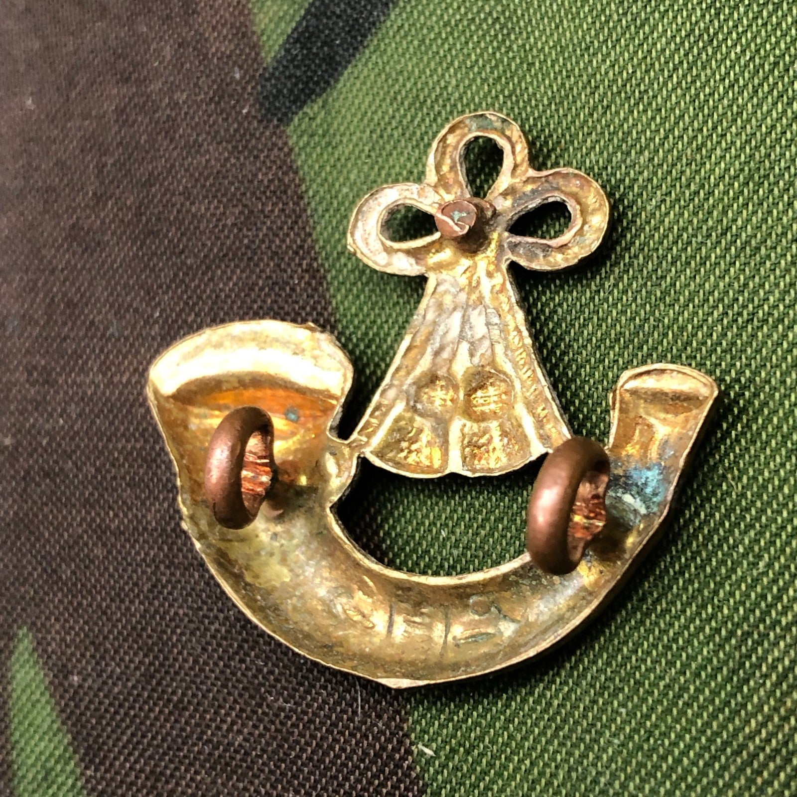 Original WW2 British Army Collar Badge - Oxfordshire & Buckinghamshire Light Inf - The Militaria Shop