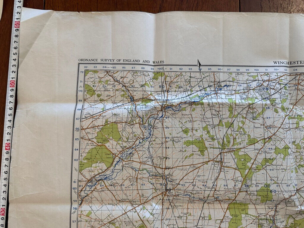 Original WW2 British Army GSGS OS Map of England & Wales - Winchester - The Militaria Shop